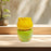 Crofta Essential Oil Burner Practical Candle Tealight Holder for Party Office Decor Yellow