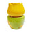 Crofta Essential Oil Burner Practical Candle Tealight Holder for Party Office Decor Yellow