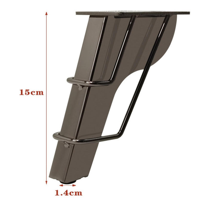 Crofta 4Pcs Furniture Legs Practical Cabinet Feet for Dresser Desks Kitchen Shelves