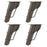 Crofta 4Pcs Furniture Legs Practical Cabinet Feet for Dresser Desks Kitchen Shelves