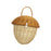 Crofta Handwoven Rattan Basket Wedding Decorative Portable Versatile Storage Basket