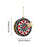 Crofta Xmas Pendant Christmas Ornament Charm Cars Christmas Tree Hanging Decoration Round Disc 10x9cm