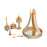 Arabic Incense Burner Set Middle East Incense Holder for Bedroom Banquet SPA 30cmx30cmx40cm