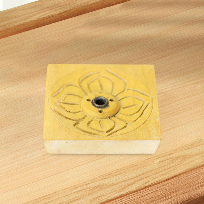 Crofta Incense Holder Censer Lotus Incense Burner Plate for Bedroom Fireplace Hotel Square