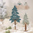 Crofta Wooden Xmas Tree Decoration Table Centerpiece for Kitchen Living Room Office