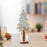 Crofta Wooden Xmas Tree Decoration Table Centerpiece for Kitchen Living Room Office