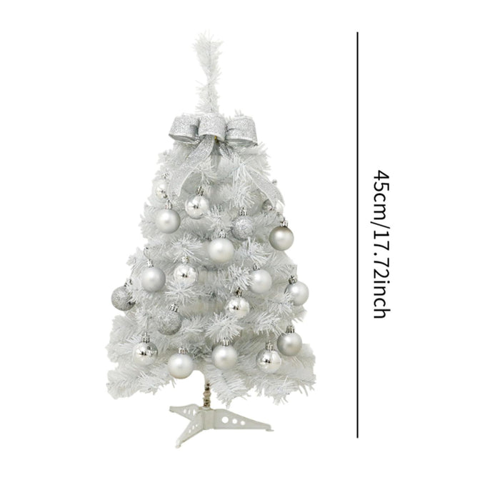 Crofta Xmas Mini Artificial Tree Christmas Artificial Tree for Decor Office Kitchen 45cm