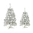 Crofta Xmas Mini Artificial Tree Christmas Artificial Tree for Decor Office Kitchen 45cm