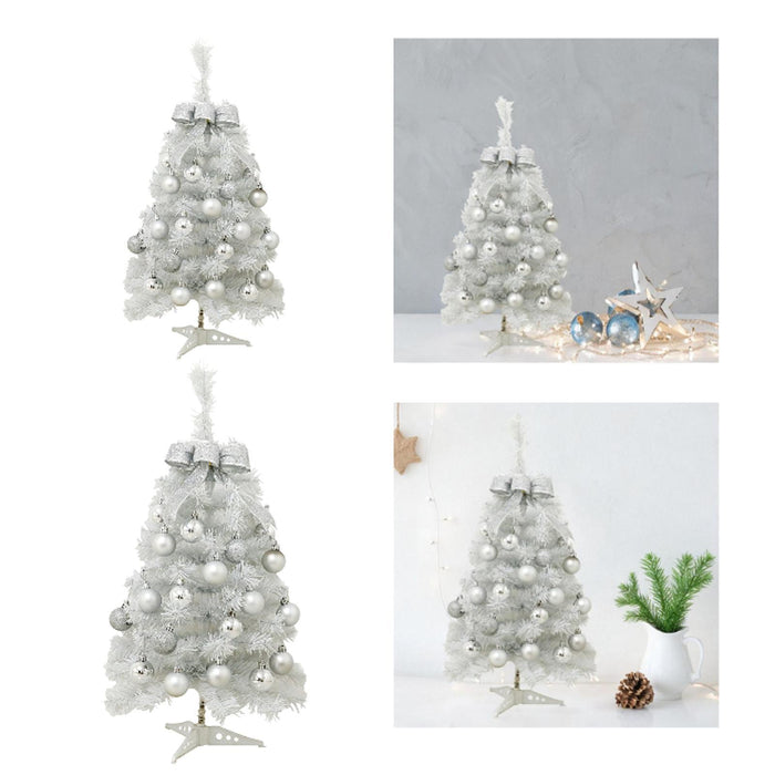 Crofta Xmas Mini Artificial Tree Christmas Artificial Tree for Decor Office Kitchen 45cm