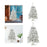 Crofta Xmas Mini Artificial Tree Christmas Artificial Tree for Decor Office Kitchen 45cm