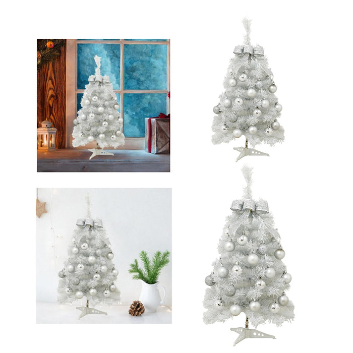 Crofta Xmas Mini Artificial Tree Christmas Artificial Tree for Decor Office Kitchen 45cm