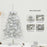 Crofta Xmas Mini Artificial Tree Christmas Artificial Tree for Decor Office Kitchen 60cm