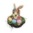 Crofta Woven Easter Rabbit Basket Rabbit Eggs Candy Basket for Outdoor Outside Room