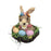 Crofta Woven Easter Rabbit Basket Rabbit Eggs Candy Basket for Outdoor Outside Room