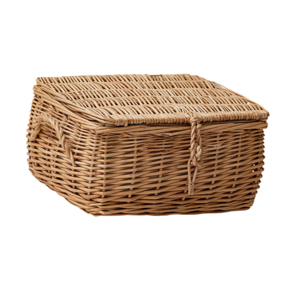 Crofta Woven Basket Home Decor Sundries Storage Basket for Bedroom Bathroom 28cmx21cmx12cm