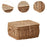 Crofta Woven Basket Home Decor Sundries Storage Basket for Bedroom Bathroom 28cmx21cmx12cm