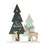 Crofta Wood Christmas Tree Ornament Christmas Decor for Cabinet Living Room Bedroom Style B