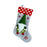 Crofta Xmas Hanging Stocking Decoration Treat Bag Holiday Family Christmas Stocking Gray