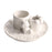 Crofta Incense Holder Decoration Cat Candle Holder for Office Tea Living Room White