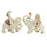 Crofta 1 Pair Good Luck Elephant Statues Table Decoration for Living Room Versatile White