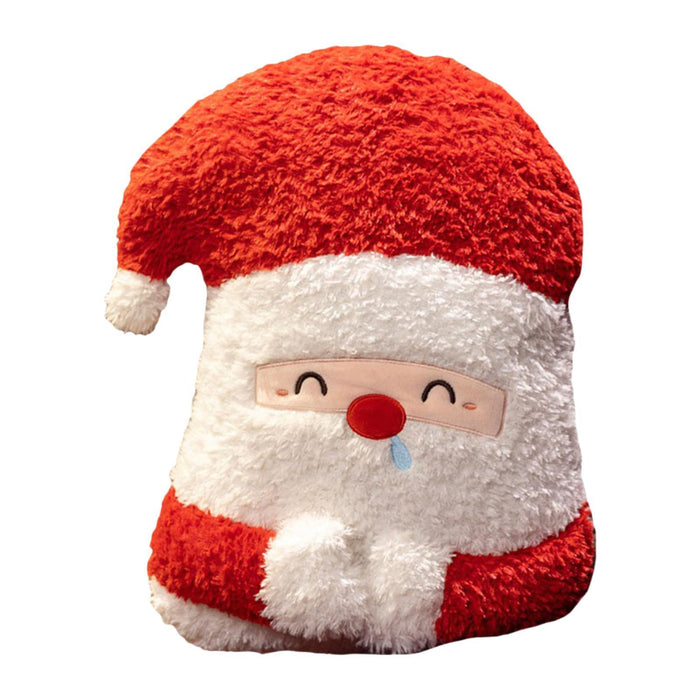 Crofta Xmas Stuffed Toy Gifts Christmas Throw Pillow for Xmas Christmas Living Room Santa Claus