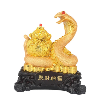 Crofta Year of Snake Sculpture 2025 Chinese New Year Gift for Office Entrance Shelf S