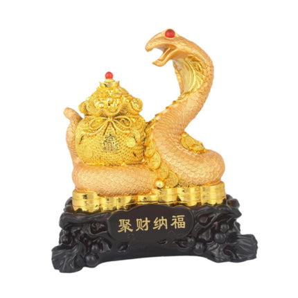 Crofta Year of Snake Sculpture 2025 Chinese New Year Gift for Office Entrance Shelf S