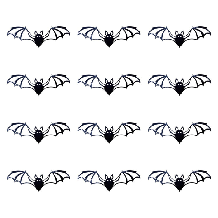 Crofta 12 Pieces Halloween Stickers 3D Bat Sticker for Wall Corner Playroom Offices