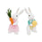 Crofta 2 Pieces Easter Bunny Decoration Plush Toys Easter Gift for Office Home Desk Style A