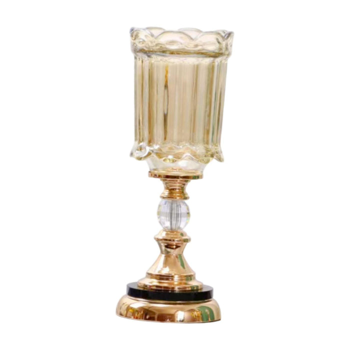 Crofta Glass Flower Vase Elegant Flower Holder for Living Room Table Indoor Outdoor Tall