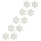 Crofta 10x Large Artificial Snowflake Christmas Decorations for Porch Garden Window