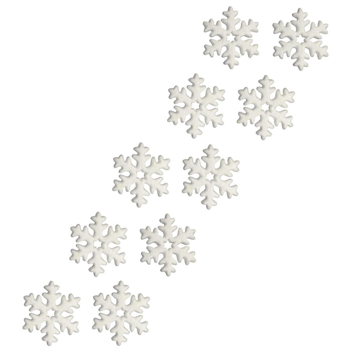 Crofta 10x Large Artificial Snowflake Christmas Decorations for Porch Garden Window