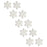 Crofta 10x Large Artificial Snowflake Christmas Decorations for Porch Garden Window