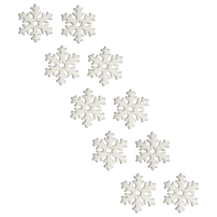 Crofta 10x Large Artificial Snowflake Christmas Decorations for Porch Garden Window