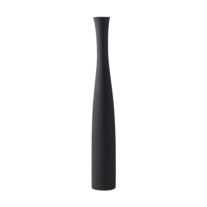 Crofta Tall Ceramic Flower Vase Indoor Floral Arrangement Decorative Vase Plant Pot Black 6x6x40.5cm