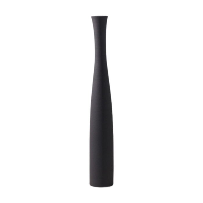 Crofta Tall Ceramic Flower Vase Indoor Floral Arrangement Decorative Vase Plant Pot Black 7.5x7.5x52cm