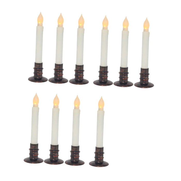 Crofta 10Pcs Flameless Candles Electric Flameless Candle Lights for Window Wedding