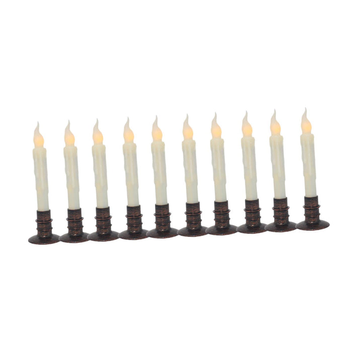 Crofta 10Pcs Flameless Candles Electric Flameless Candle Lights for Window Wedding