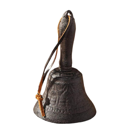 Crofta Vintage Hand Bell Retro Ornament Iron Call Bell for Wedding School Christmas