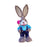 Crofta Woven Rabbit Toy Easter Rabbit Statue Office Photo Prop Straw Bunny Figurine Style A