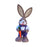 Crofta Woven Rabbit Toy Easter Rabbit Statue Office Photo Prop Straw Bunny Figurine Style C