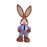 Crofta Woven Rabbit Toy Easter Rabbit Statue Office Photo Prop Straw Bunny Figurine Style E