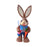 Crofta Woven Rabbit Toy Easter Rabbit Statue Office Photo Prop Straw Bunny Figurine Style I