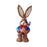 Crofta Woven Rabbit Toy Easter Rabbit Statue Office Photo Prop Straw Bunny Figurine Style K