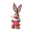 Crofta Woven Rabbit Toy Easter Rabbit Statue Office Photo Prop Straw Bunny Figurine Style L