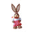 Crofta Woven Rabbit Toy Easter Rabbit Statue Office Photo Prop Straw Bunny Figurine Style L