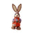 Crofta Woven Rabbit Toy Easter Rabbit Statue Office Photo Prop Straw Bunny Figurine Style N