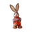 Crofta Woven Rabbit Toy Easter Rabbit Statue Office Photo Prop Straw Bunny Figurine Style N