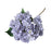 Crofta 17.7inch Silk Cloth Fake Hydrangea Flower Floral Arrangement for Restaurants Grey