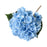 Crofta 17.7inch Silk Cloth Fake Hydrangea Flower Floral Arrangement for Restaurants Blue